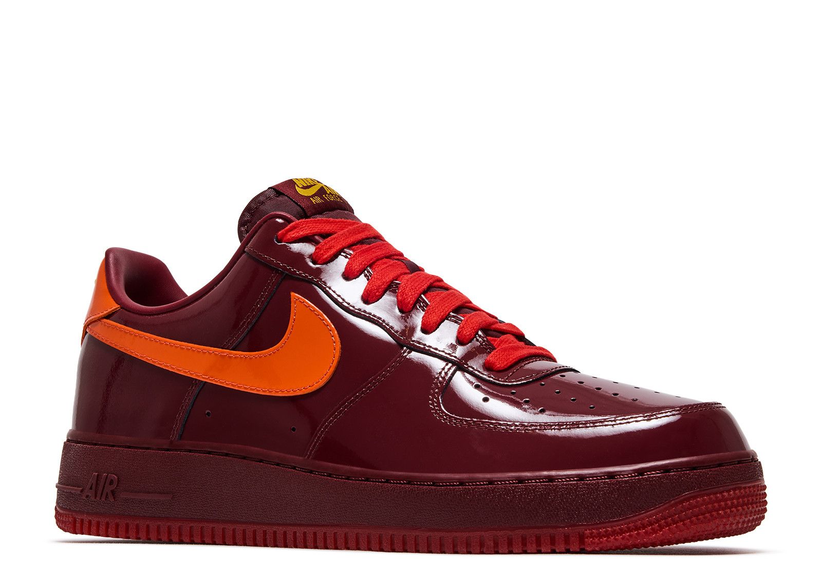 NIKE AIR FORCE 1 LOW 'PATENT LEATHER DARK TEAM RED'