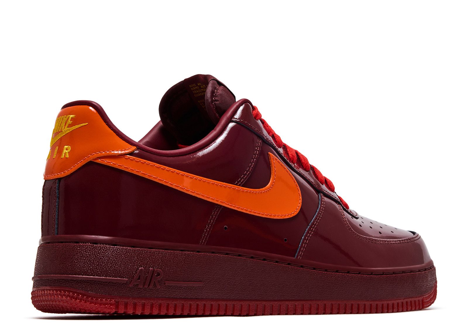 NIKE AIR FORCE 1 LOW 'PATENT LEATHER DARK TEAM RED'