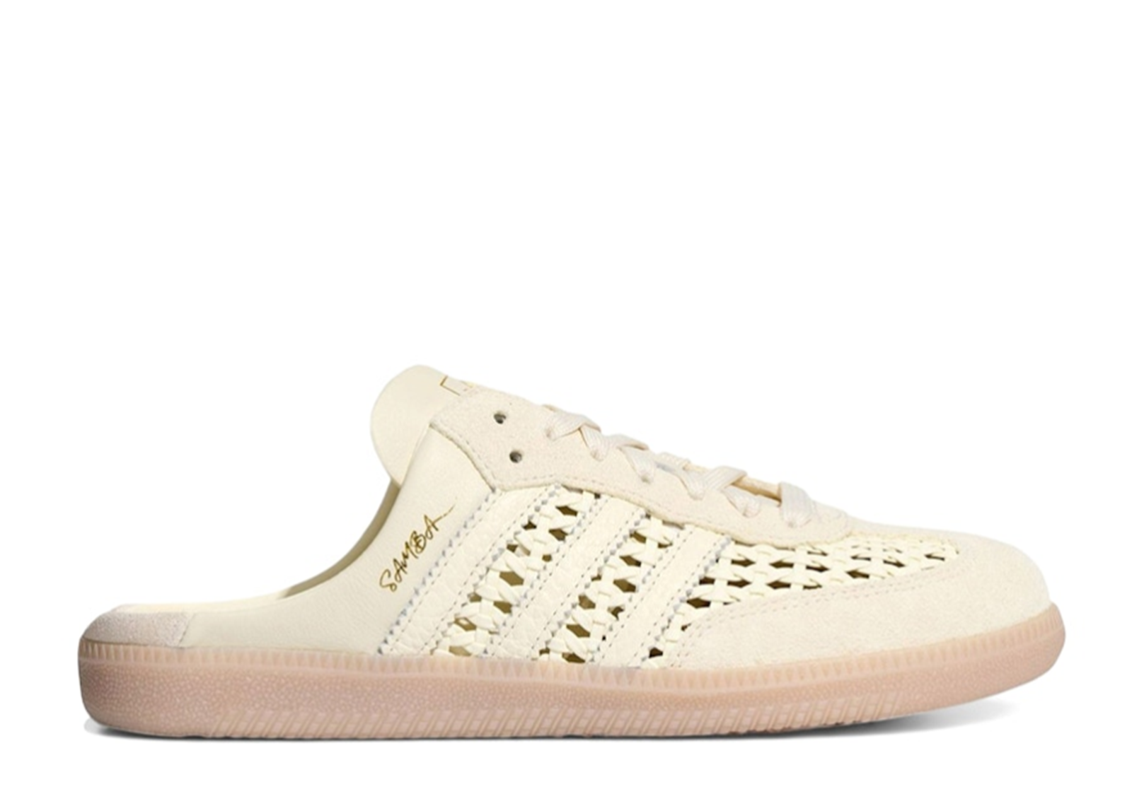 adidas Samba Mule Woven Basketweave 'Cream White' Women's (KH7719)