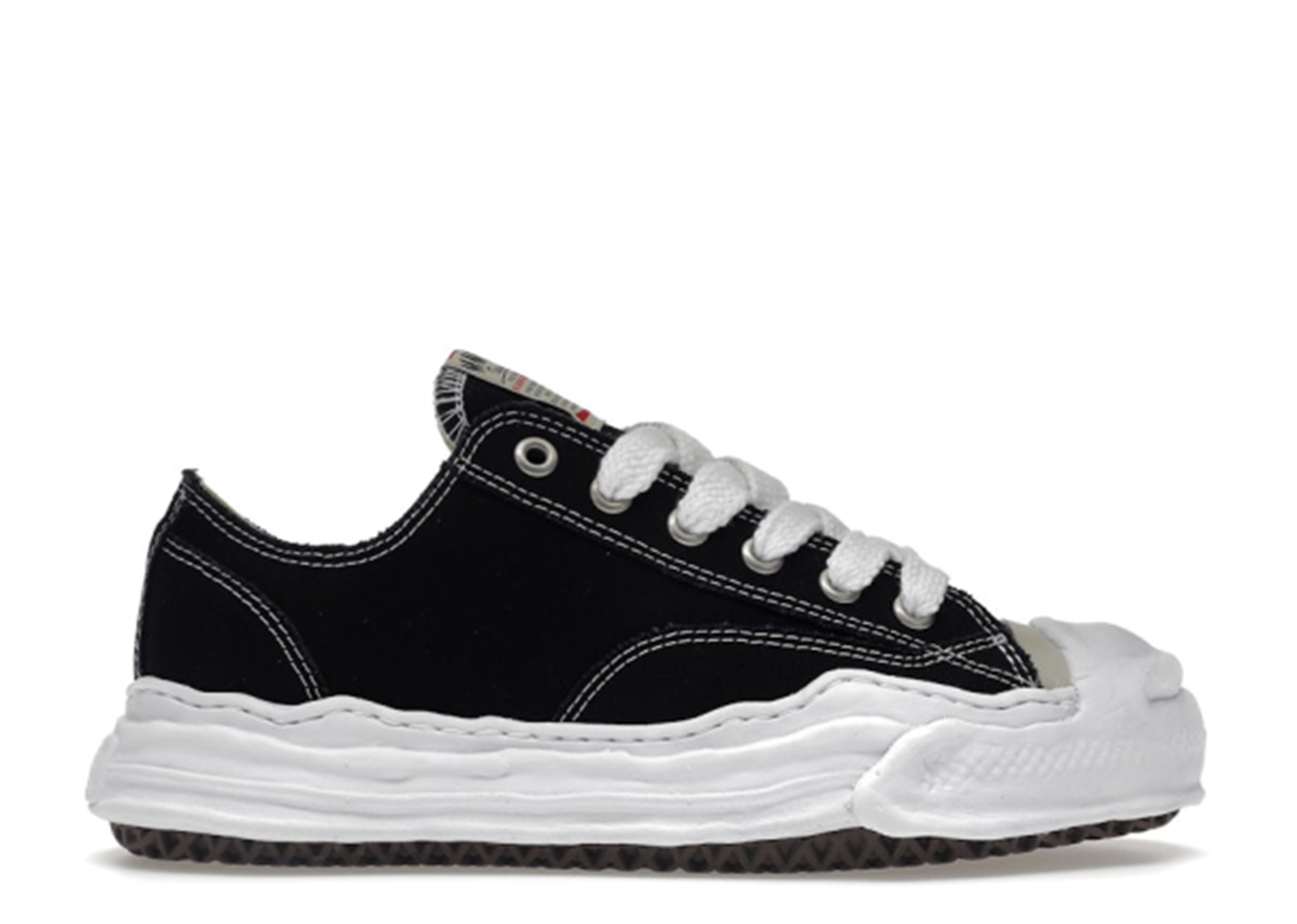 Maison Mihara Yasuhiro Hank OG Sole Canvas Low 'Black/White' (A05FW702)