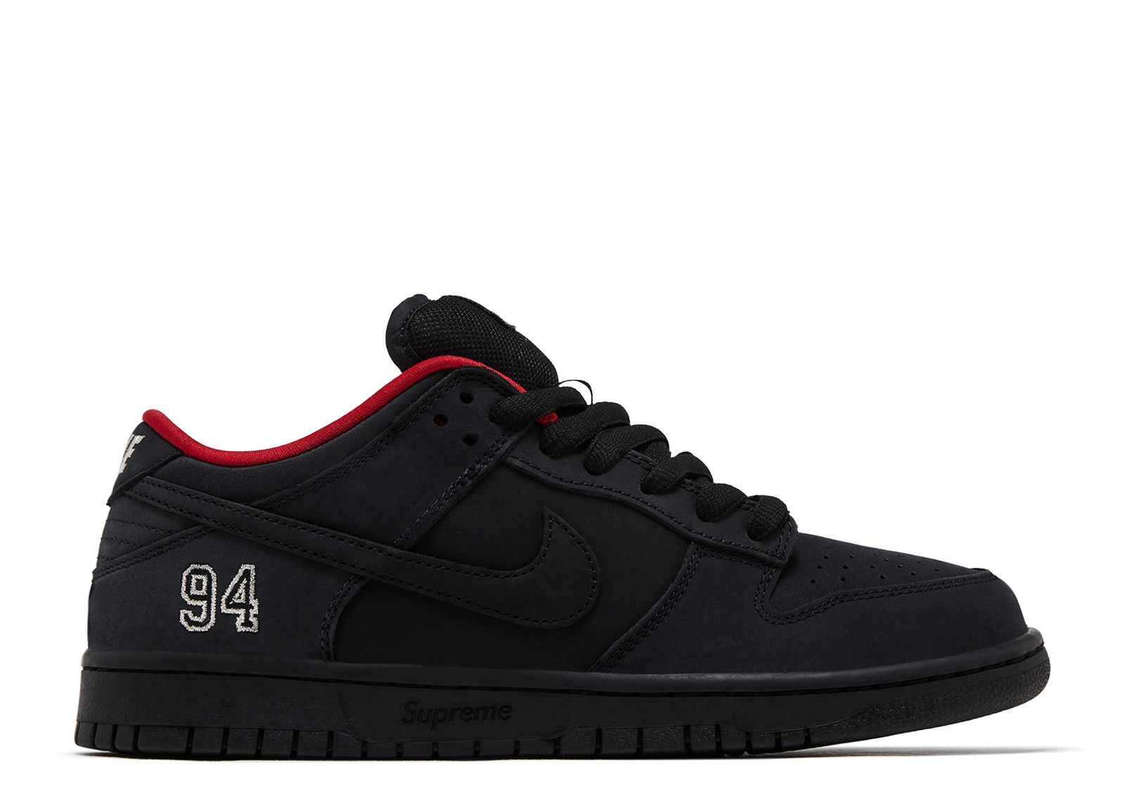 Nike Supreme x Dunk Low SB 'Black' (HQ8487-001)
