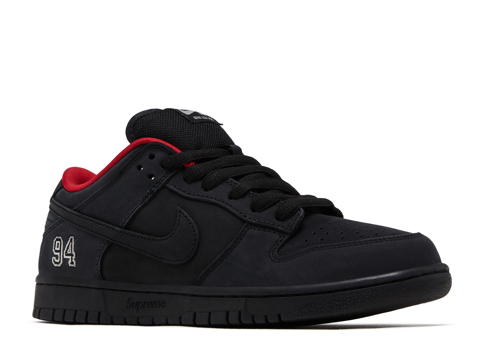 Nike Supreme x Dunk Low SB 'Black' (HQ8487-001)