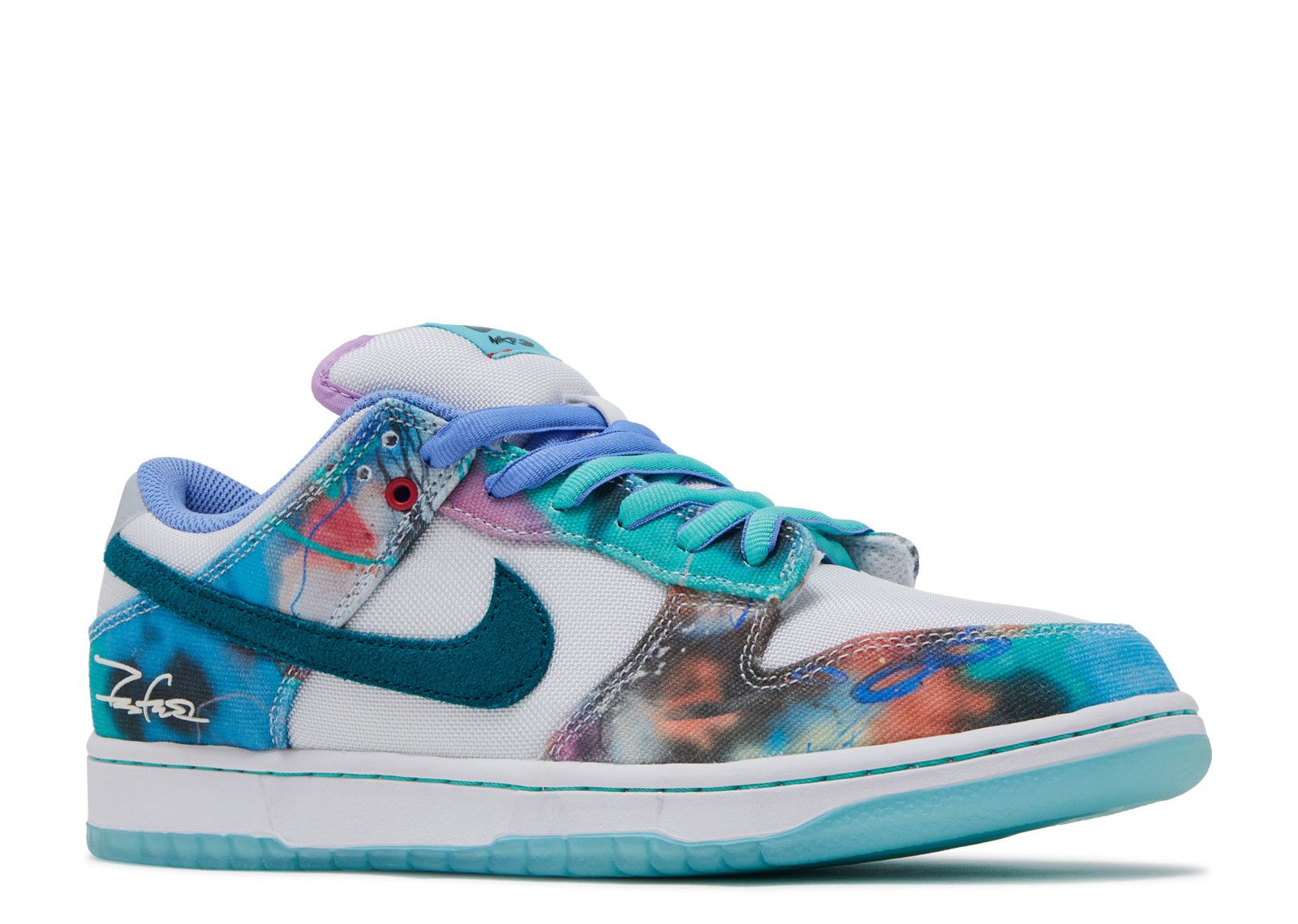 Futura Laboratories x Nike SB Dunk Low 'Bleached Aqua' (HF6061-400)