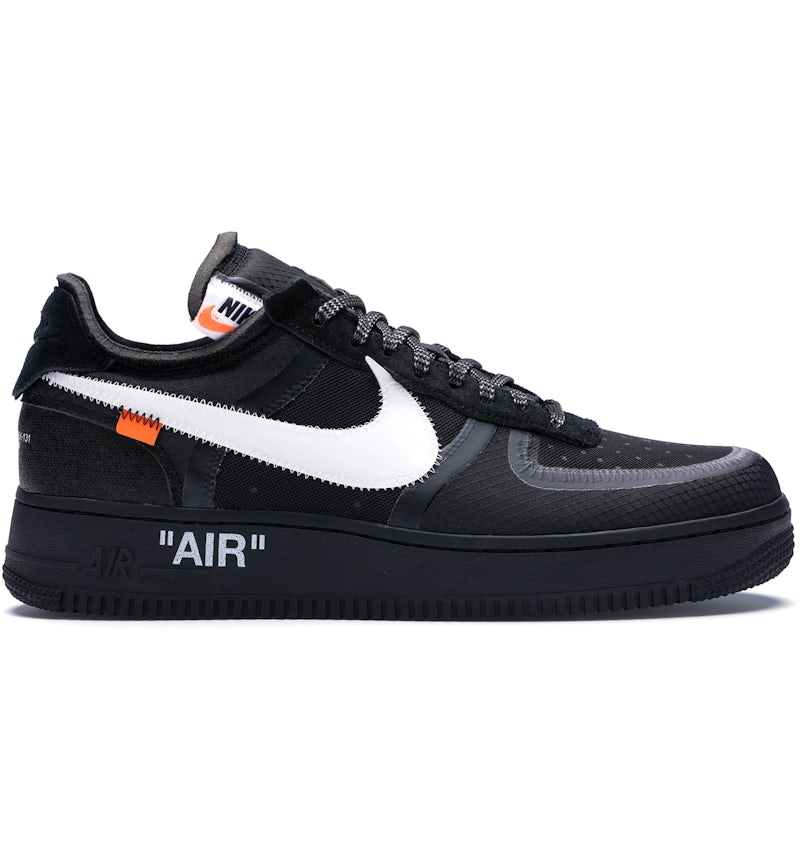 Nike Off-White x Air Force 1 Low 'Black' (AO4606-001)