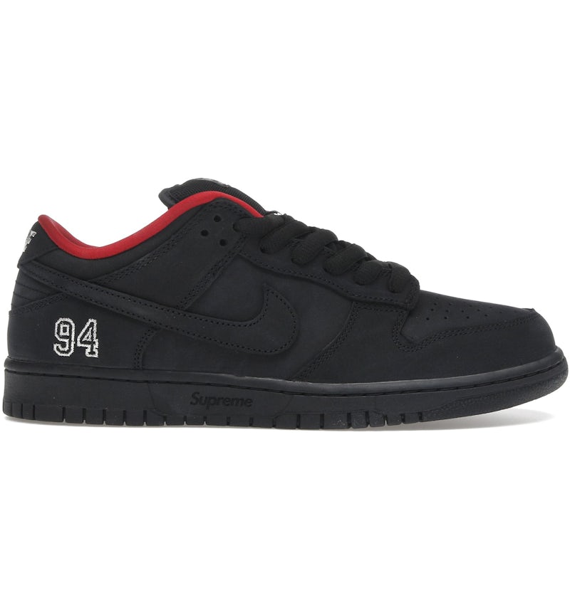 Nike Supreme x Dunk Low SB 'Black' (HQ8487-001)