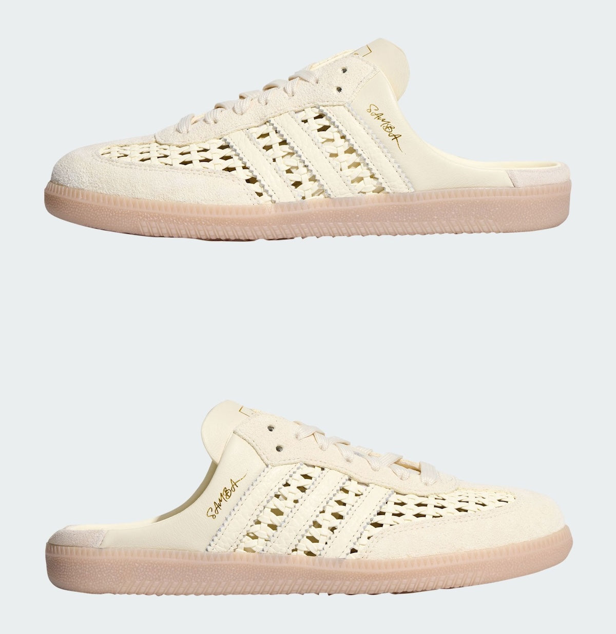 adidas Samba Mule Woven Basketweave 'Cream White' Women's (KH7719)
