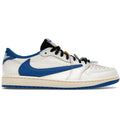 Fragment x Travis Scott x Air Jordan 1 Low OG SP 'Sail Military Blue' (DM7866-104)