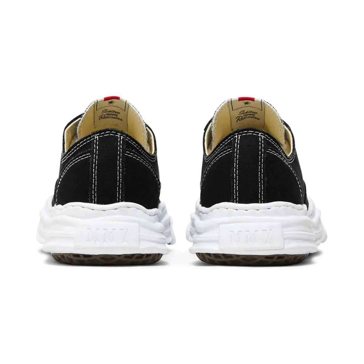 Maison Mihara Yasuhiro Hank OG Sole Canvas Low 'Black/White' (A05FW702)