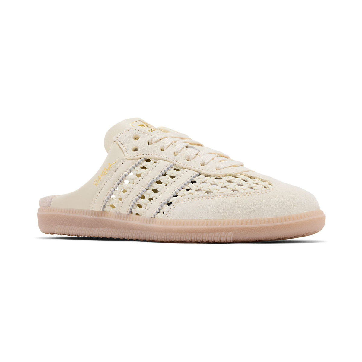 (Women's) adidas Samba Mule 'Woven Basketweave Cream White' (KH7719)