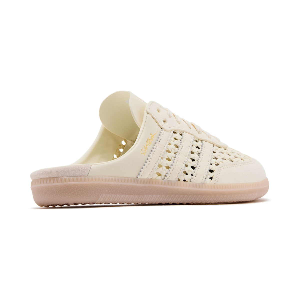 (Women's) adidas Samba Mule 'Woven Basketweave Cream White' (KH7719)