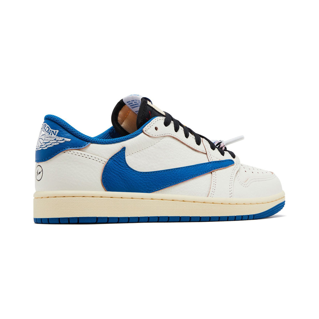 Air Jordan 1 Retro Low OG SP 'Fragment x Travis Scott Sail Military Blue' (DM7866-104)