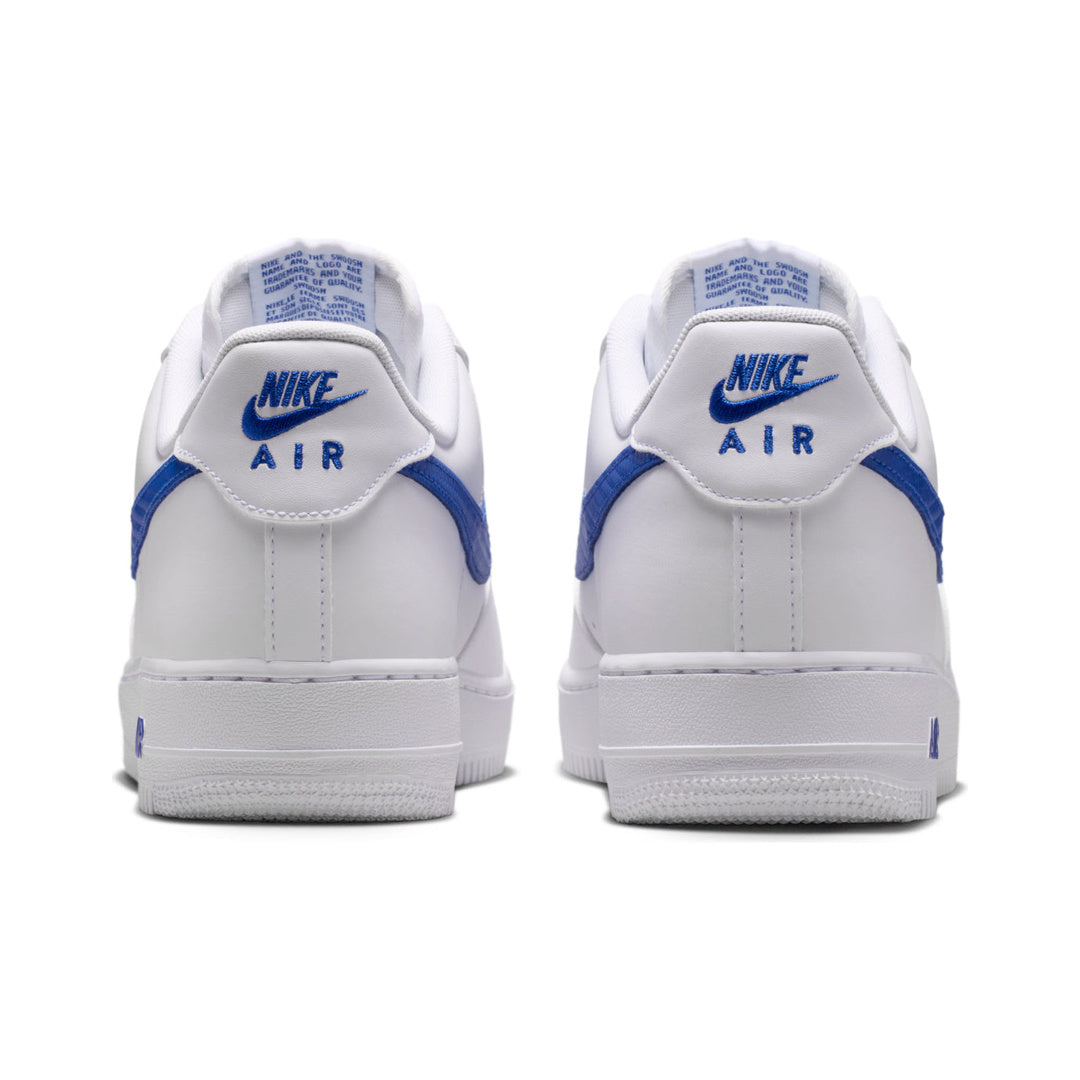 Nike Air Force 1 Low '07 'Carbon Fiber Swoosh White Game Royal' (IV5732-100)