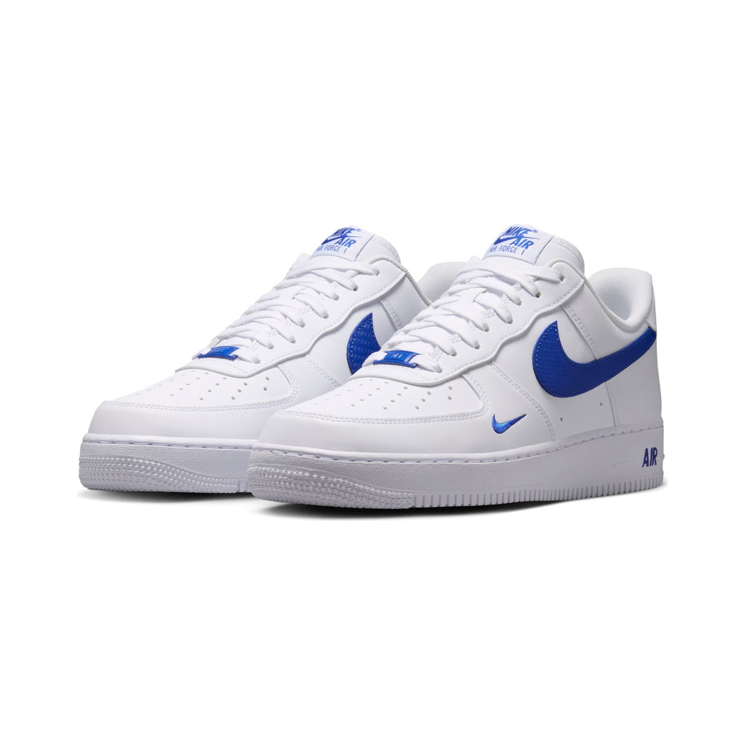 Nike Air Force 1 Low '07 'Carbon Fiber Swoosh White Game Royal' (IV5732-100)